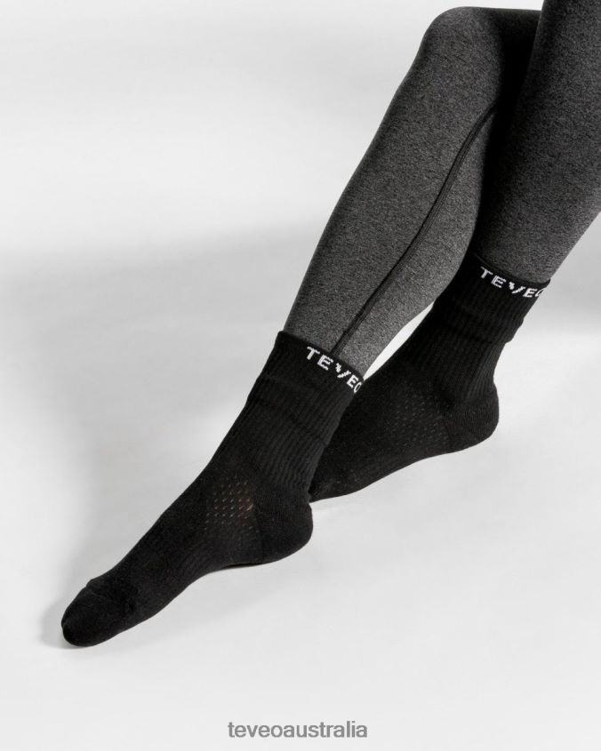 clothing_teveo_air_socks_2pcs_black_women_2hl08d270.jpg Clothing TEVEO Air Socks (2pcs) Black Women 2HL08D270 - Image 1