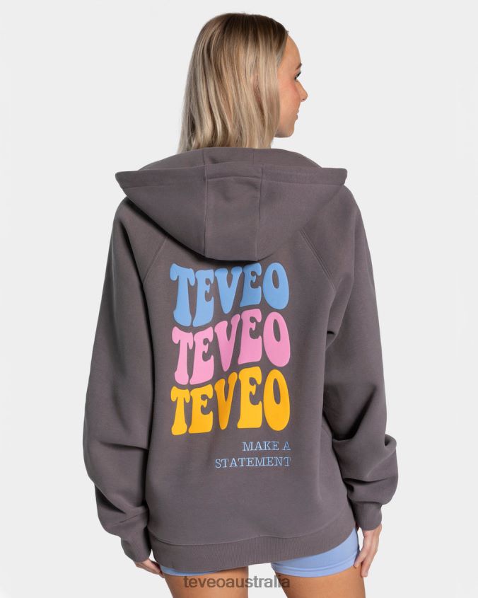 clothing_teveo_candy_oversized_jacket_graphite_women_2hl08d17.jpg Clothing TEVEO Candy Oversized Jacket Graphite Women 2HL08D17 - Image 1