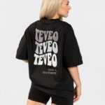 Clothing TEVEO Candy Oversized T-Shirt Black Women 2HL08D472