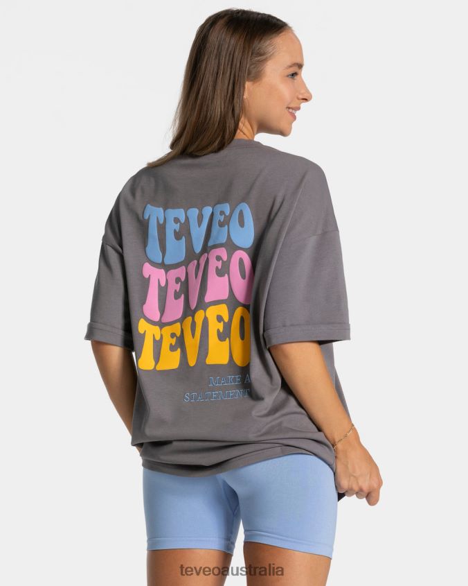 Clothing TEVEO Candy Oversized T-Shirt Graphite Women 2HL08D475 - Image 2