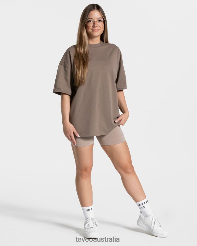 Clothing TEVEO Candy Oversized T-Shirt Mocha Women 2HL08D471 - Image 3
