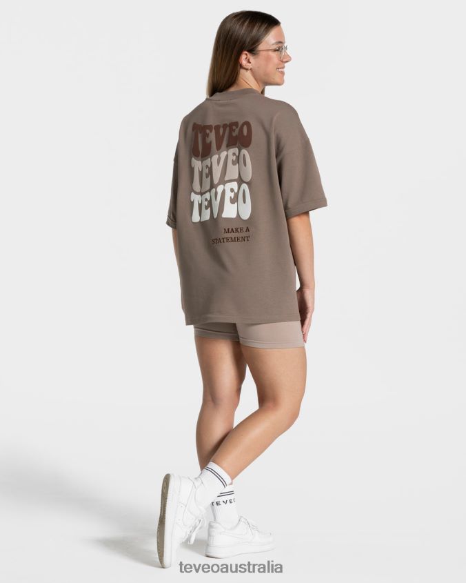 Clothing TEVEO Candy Oversized T-Shirt Mocha Women 2HL08D471 - Image 5