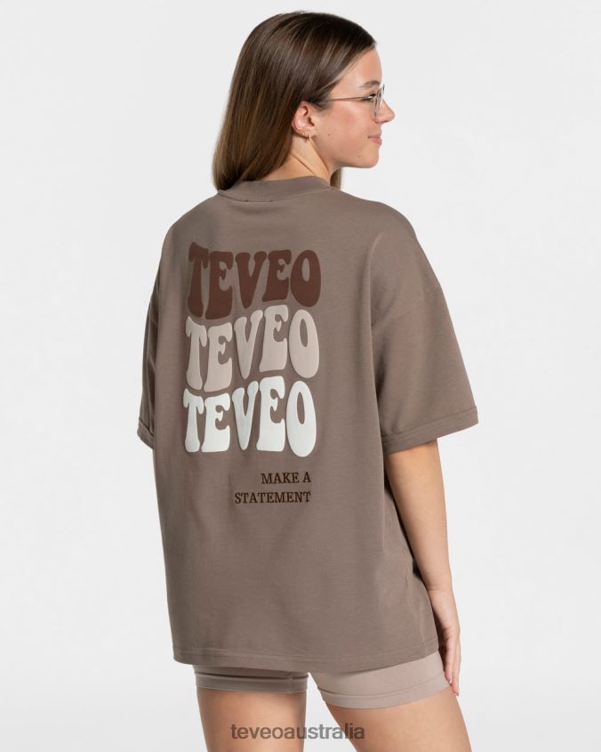 Clothing TEVEO Candy Oversized T-Shirt Mocha Women 2HL08D471 - Image 1