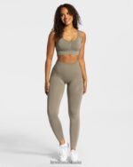 Clothing TEVEO Charming Scrunch Bh Khaki Women 2HL08D316 - Image 3