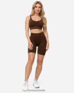 Clothing TEVEO Charming Scrunch Short Brown Women 2HL08D199 - Image 3