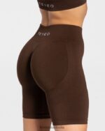 Clothing TEVEO Charming Scrunch Short Brown Women 2HL08D199 - Image 4