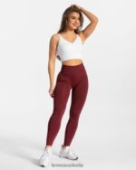 Clothing TEVEO Classy Leggings Wine red Women 2HL08D84 - Image 5