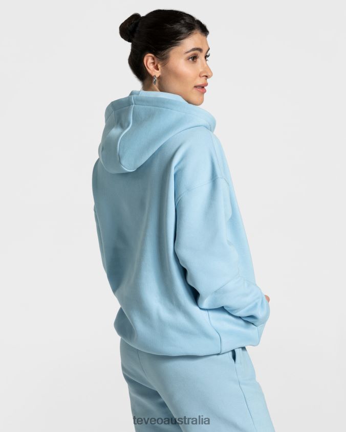 Clothing TEVEO College Oversized Hoodie Baby Blue Women 2HL08D37 - Image 2
