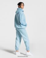 Clothing TEVEO College Oversized Hoodie Baby Blue Women 2HL08D37 - Image 5