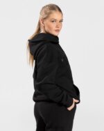 Clothing TEVEO College Oversized Hoodie Black Women 2HL08D40 - Image 2