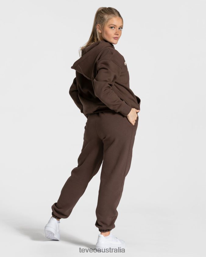 Clothing TEVEO College Oversized Hoodie Dark brown Women 2HL08D39 - Image 5