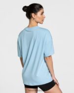 Clothing TEVEO College Oversized T-Shirt Baby Blue Women 2HL08D479 - Image 2
