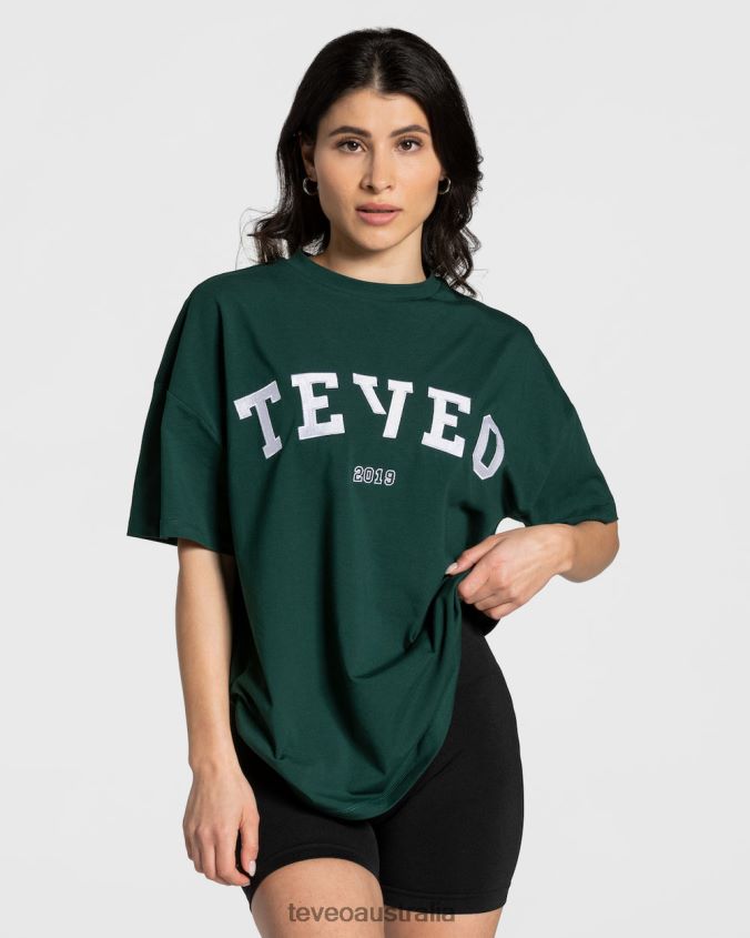 Clothing TEVEO College Oversized T-Shirt Dark green Women 2HL08D476 - Image 1