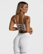 Clothing TEVEO Elegant Cross Top White Women 2HL08D400 - Image 2