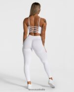 Clothing TEVEO Elegant Cross Top White Women 2HL08D400 - Image 3
