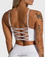 Clothing TEVEO Elegant Cross Top White Women 2HL08D400 - Image 4