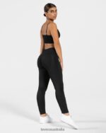 Clothing TEVEO Elegant Scrunch Leggings Black Women 2HL08D154 - Image 3