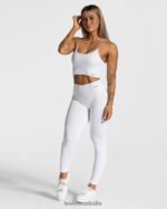 Clothing TEVEO Elegant Strap Top White Women 2HL08D414 - Image 3