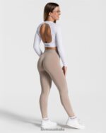 Clothing TEVEO Everyday Cut Out Longsleeve White Women 2HL08D166 - Image 5