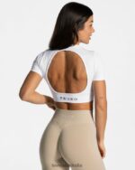 Clothing TEVEO Everyday Cut Out T-Shirt White Women 2HL08D489 - Image 2