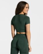 Clothing TEVEO Focus Crop Top Dark green Women 2HL08D455 - Image 2