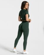 Clothing TEVEO Focus Crop Top Dark green Women 2HL08D455 - Image 5