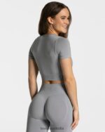 Clothing TEVEO Focus Crop Top Grey Women 2HL08D456 - Image 2