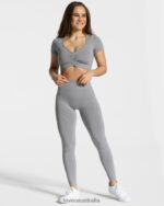 Clothing TEVEO Focus Crop Top Grey Women 2HL08D456 - Image 3