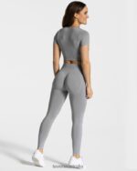 Clothing TEVEO Focus Crop Top Grey Women 2HL08D456 - Image 5