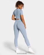 Clothing TEVEO Focus Crop Top Steel Blue Women 2HL08D460 - Image 3