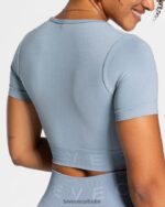 Clothing TEVEO Focus Crop Top Steel Blue Women 2HL08D460 - Image 4