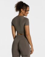 Clothing TEVEO Focus Crop Top Taupe Women 2HL08D461 - Image 2