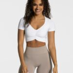 Clothing TEVEO Focus Crop Top White Women 2HL08D462