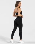 Clothing TEVEO Focus Scrunch Leggings Black Women 2HL08D122 - Image 5