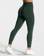 Clothing TEVEO Focus Scrunch Leggings Dark green Women 2HL08D165 - Image 2