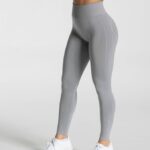 Clothing TEVEO Focus Scrunch Leggings Gray Women 2HL08D123