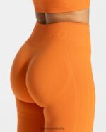 Clothing TEVEO Focus Scrunch Leggings Orange Women 2HL08D163 - Image 4