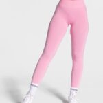 Clothing TEVEO Focus Scrunch Leggings Pink Women 2HL08D162