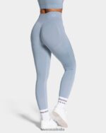 Clothing TEVEO Focus Scrunch Leggings Steel blue Women 2HL08D161 - Image 2
