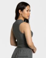 Clothing TEVEO Lounge Crop Top Dark gray Women 2HL08D452 - Image 2