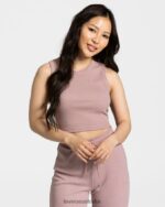 Clothing TEVEO Lounge Crop Top Old Pink Women 2HL08D450