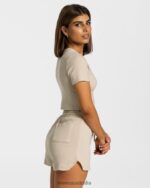 Clothing TEVEO Lounge T-Shirt Beige Women 2HL08D481 - Image 2
