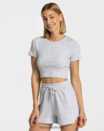 Clothing TEVEO Lounge T-shirt Light gray Women 2HL08D485
