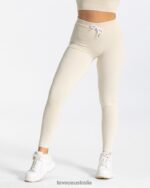 Clothing TEVEO Ribbed Leggings Ivory Women 2HL08D141