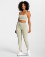 Clothing TEVEO Ribbed Leggings Sage Women 2HL08D143 - Image 3