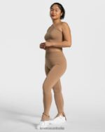Clothing TEVEO Sassy One Shoulder Top Beige Women 2HL08D431 - Image 3
