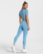 Clothing TEVEO Sensation Crop Top Baby Blue Women 2HL08D441 - Image 5