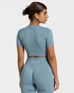 Clothing TEVEO Sensation Crop Top Steel Blue Women 2HL08D446 - Image 2