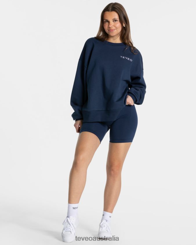 Clothing TEVEO Signature Oversized Sweater Dark blue Women 2HL08D6 - Image 3