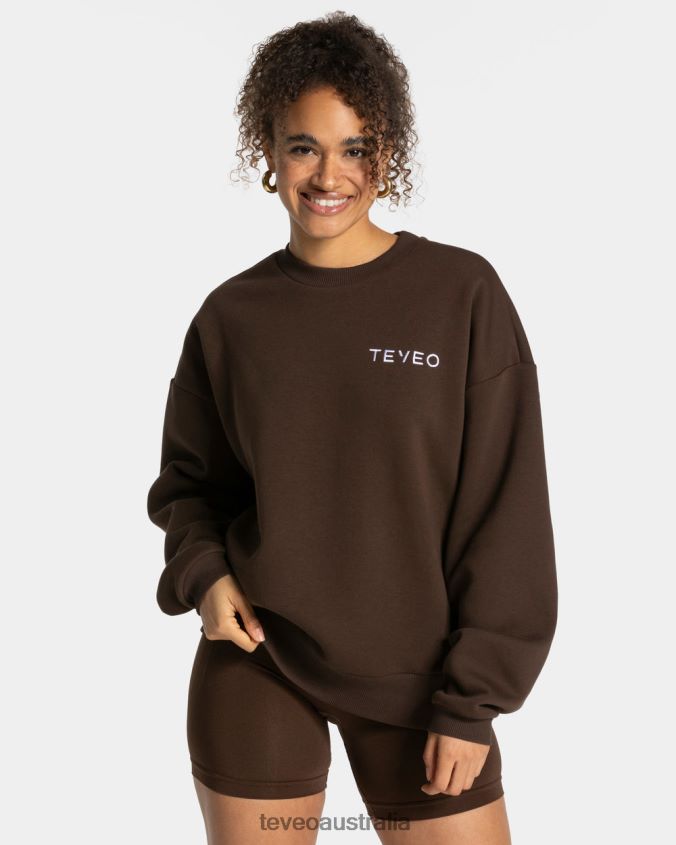 Clothing TEVEO Signature Oversized Sweater Dark brown Women 2HL08D9 - Image 2
